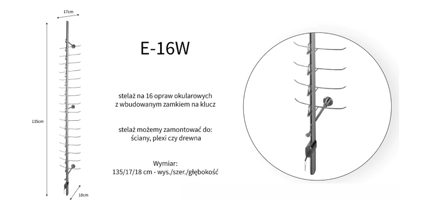 Display Rack for 16 Pairs...