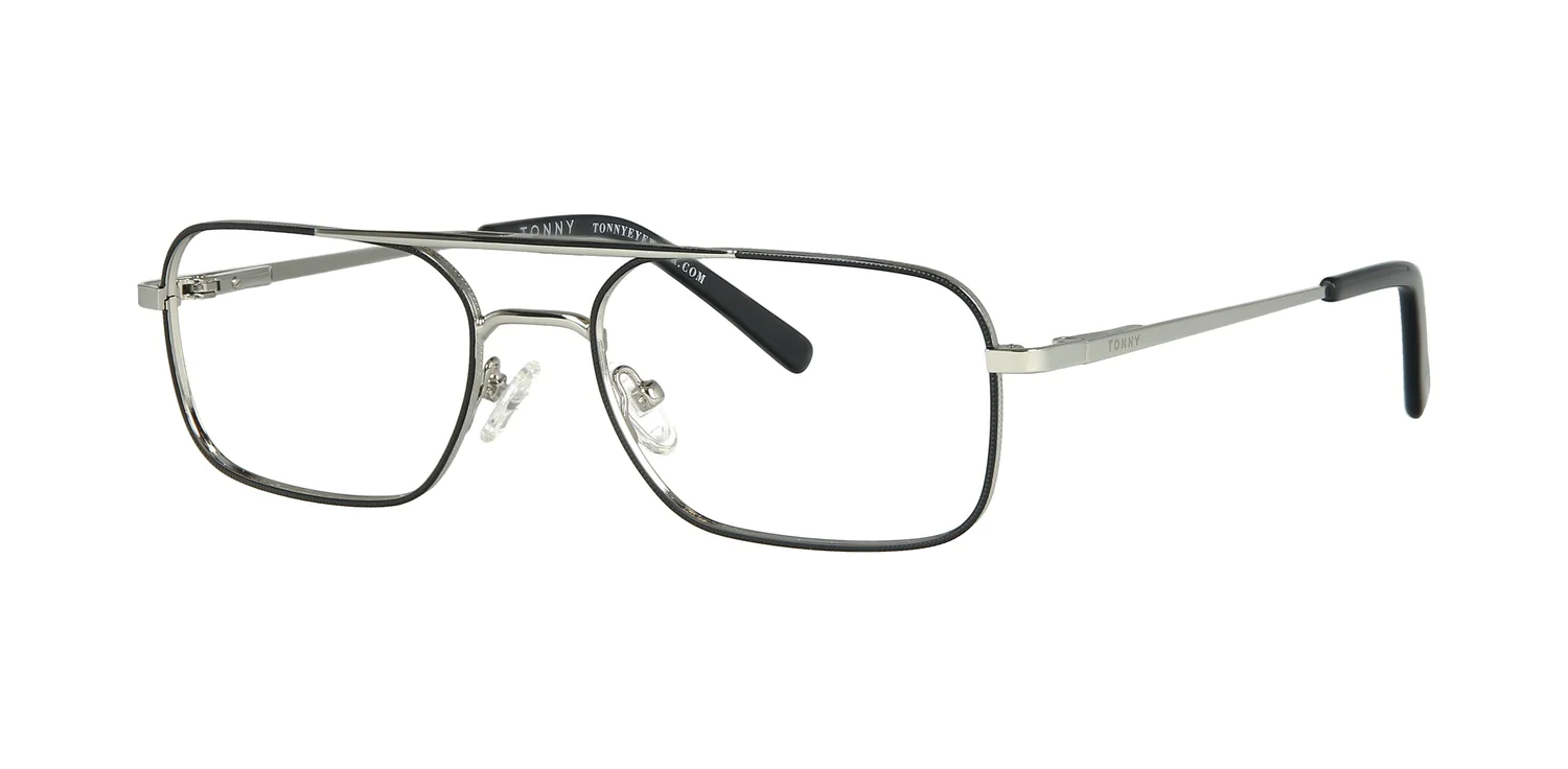 Optical frame with clip-on TONNY 0040BC1
