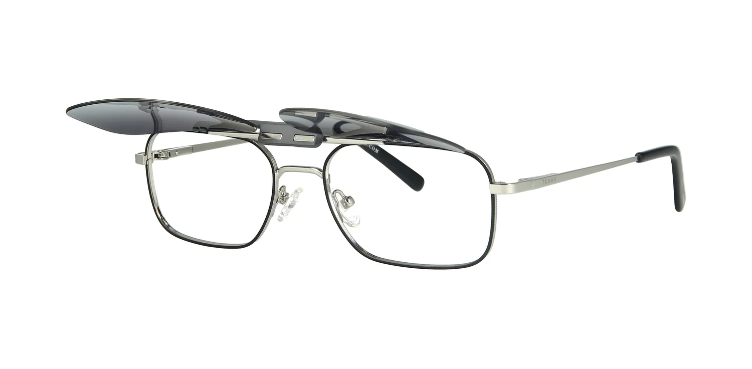 Optical frame with clip-on TONNY 0040BC1