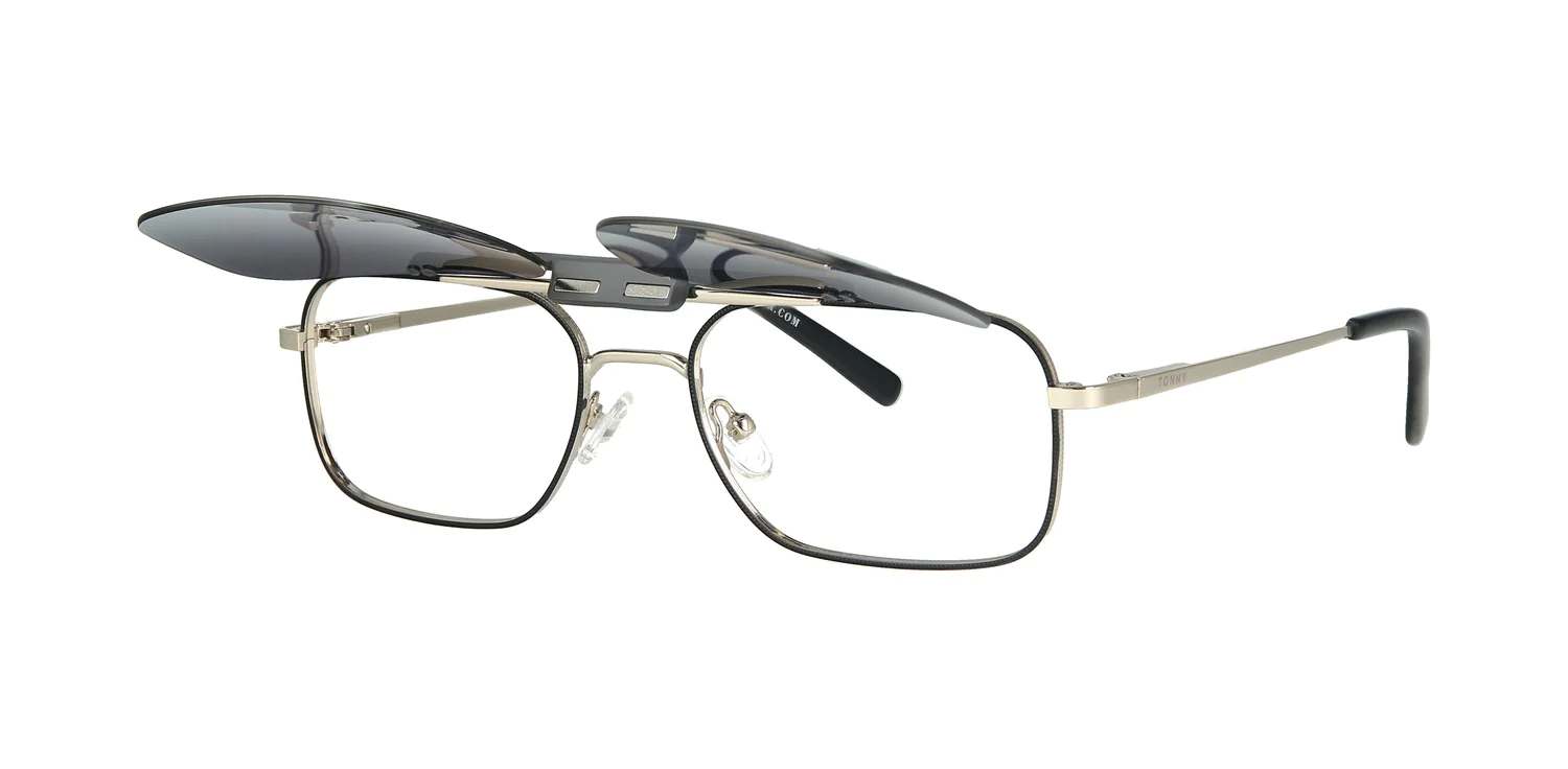 Optical frame with clip-on TONNY 0040BC2
