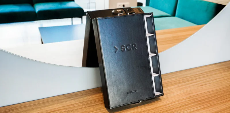 Tray for 4 SCR glasses