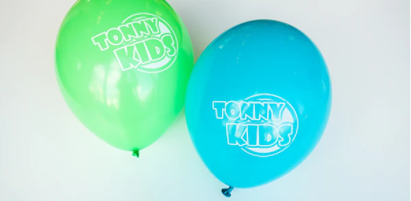 Baloon with TONNY KIDS logo