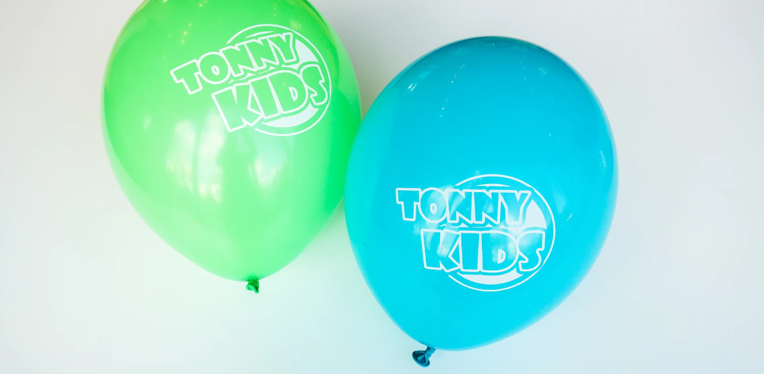 Baloon with TONNY KIDS logo