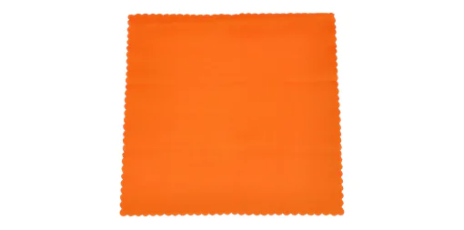 Orange eyeglasses cleaning cloth 15x15