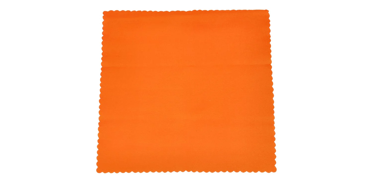 Orange eyeglasses cleaning...