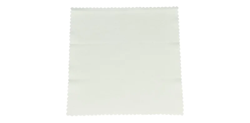White Microfiber Cleaning Cloth for Eyewear (small)