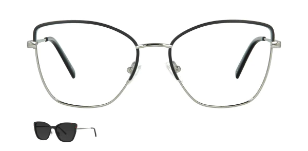 Optical frame with clip-on TONNY 48361C3-CL1