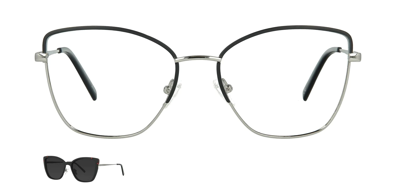 Optical frame with clip-on...