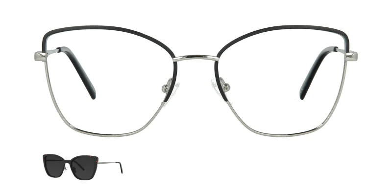 Optical frame with clip-on TONNY 48361C3-CL1