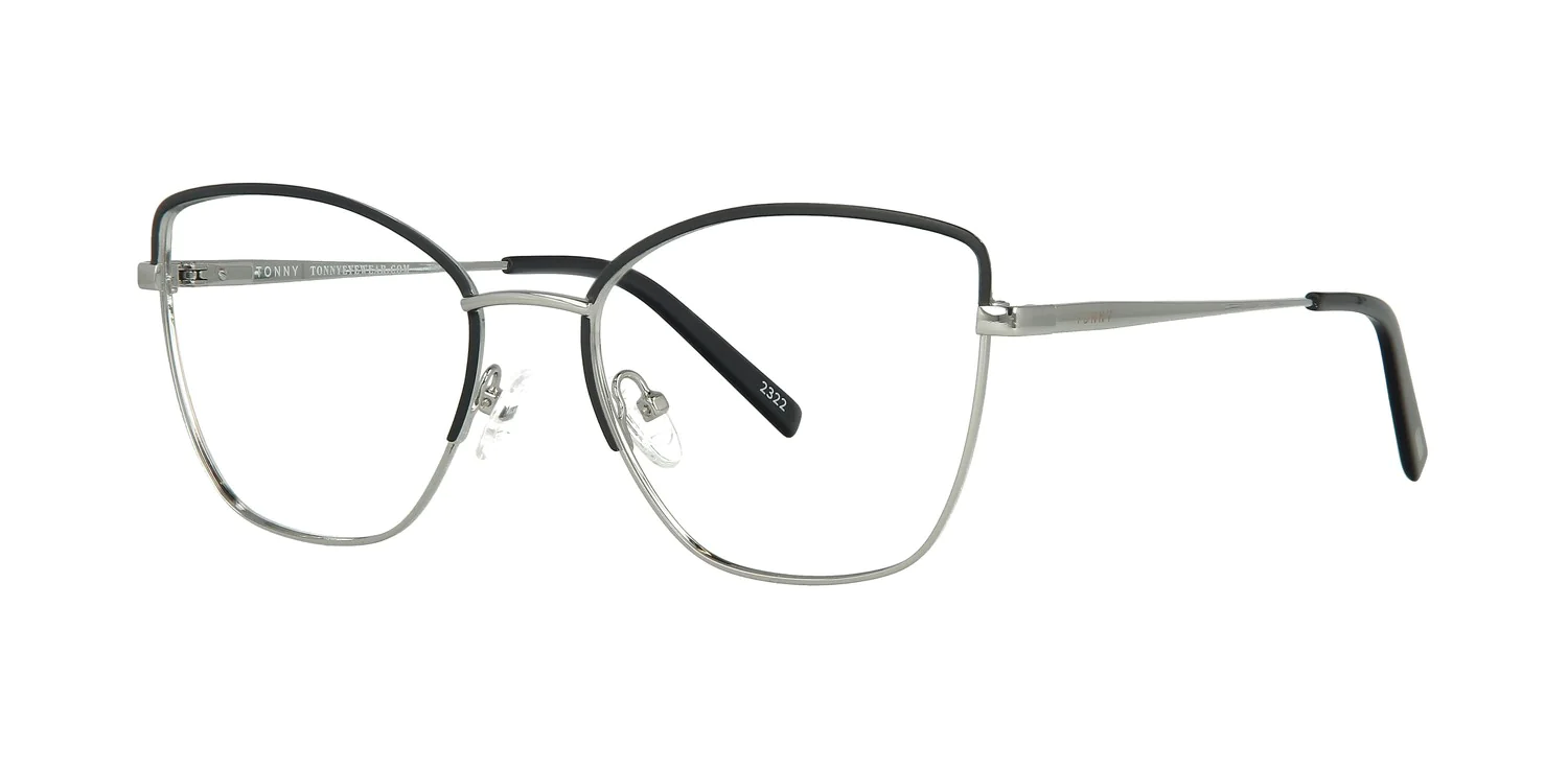 Optical frame with clip-on TONNY 48361C3-CL1