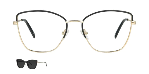 Optical frame with clip-on TONNY 48361C4-CL1
