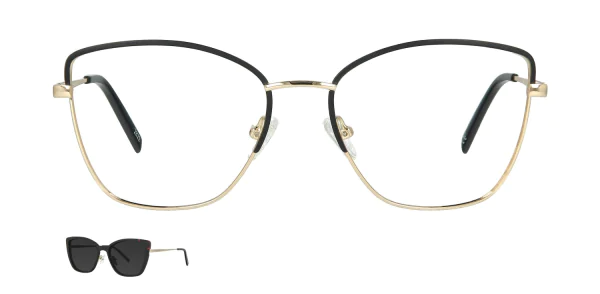 Optical frame with clip-on TONNY 48361C4-CL1