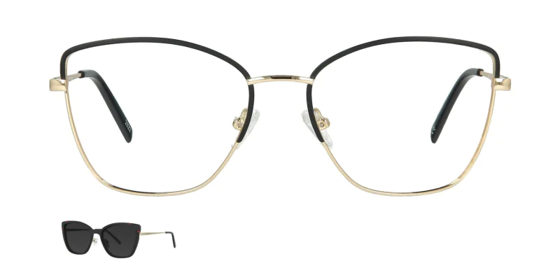 Optical frame with clip-on TONNY 48361C4-CL1