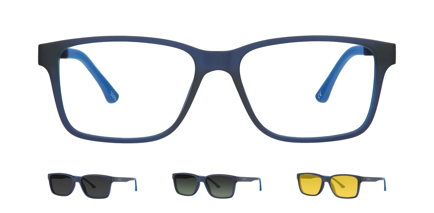 Optical frame with clip-on...