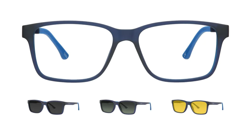 Optical frame with clip-on TONNY 48364C2-CL3