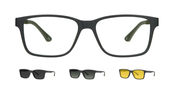 Optical frame with clip-on TONNY 48364C3-CL3