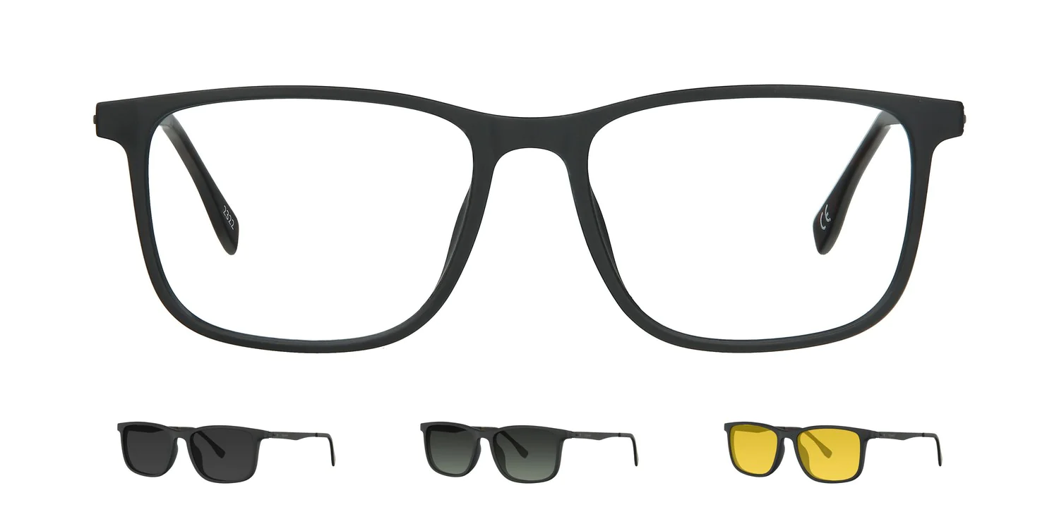 Optical frame with clip-on...