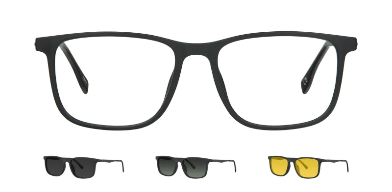 Optical frame with clip-on TONNY 48365C1-CL3