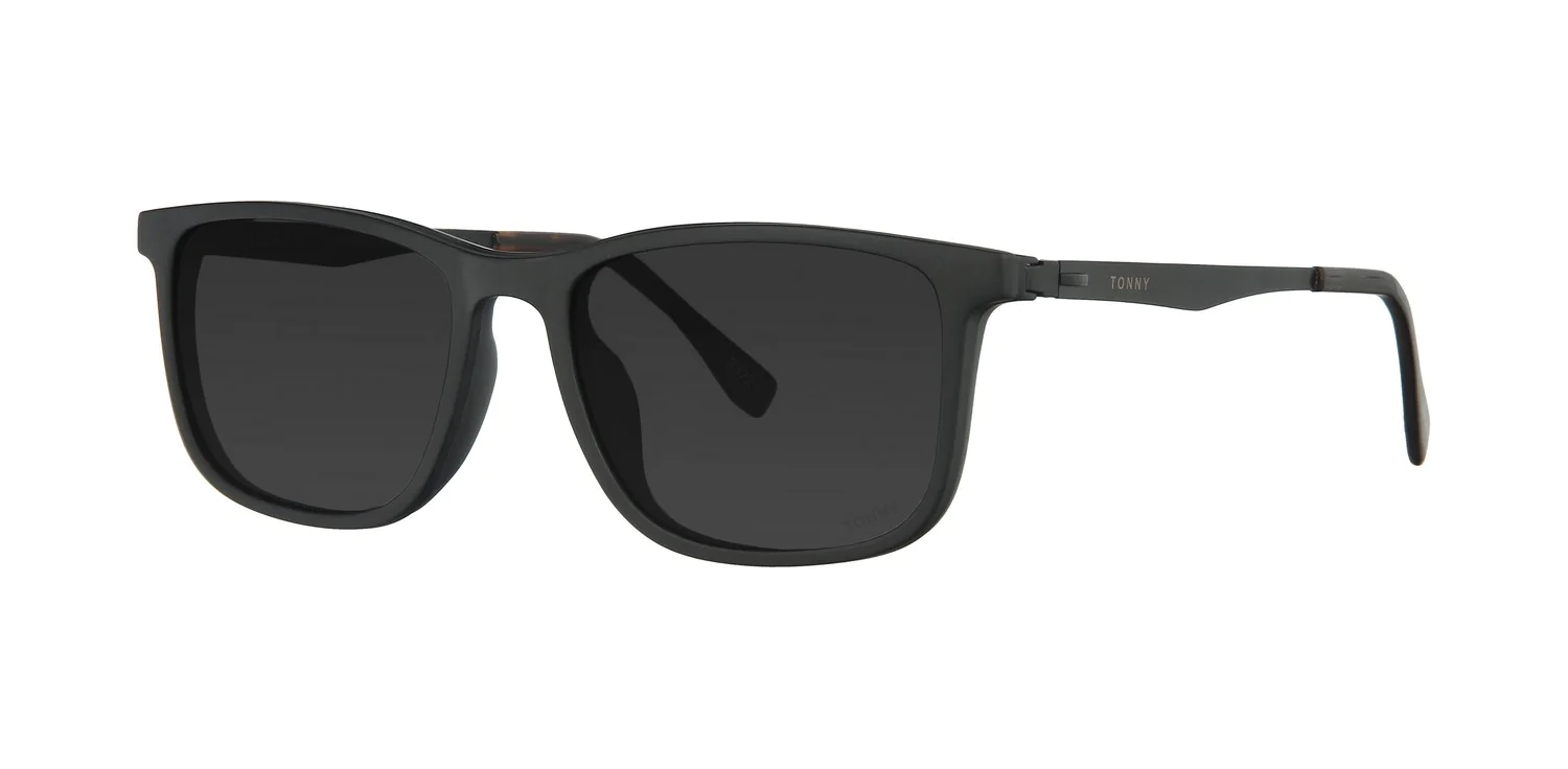 Optical frame with clip-on TONNY 48365C1-CL3