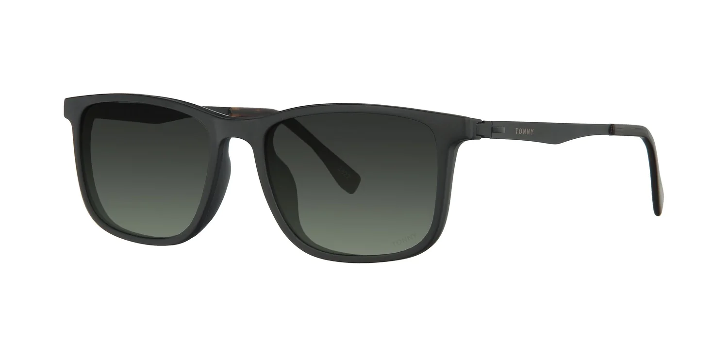 Optical frame with clip-on TONNY 48365C1-CL3