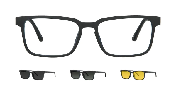 Optical frame with clip-on TONNY 48366C1-CL3