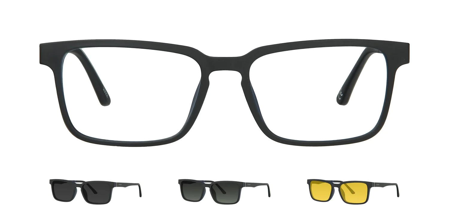 Optical frame with clip-on...