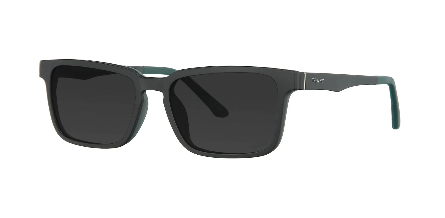 Optical frame with clip-on TONNY 48366C2-CL3