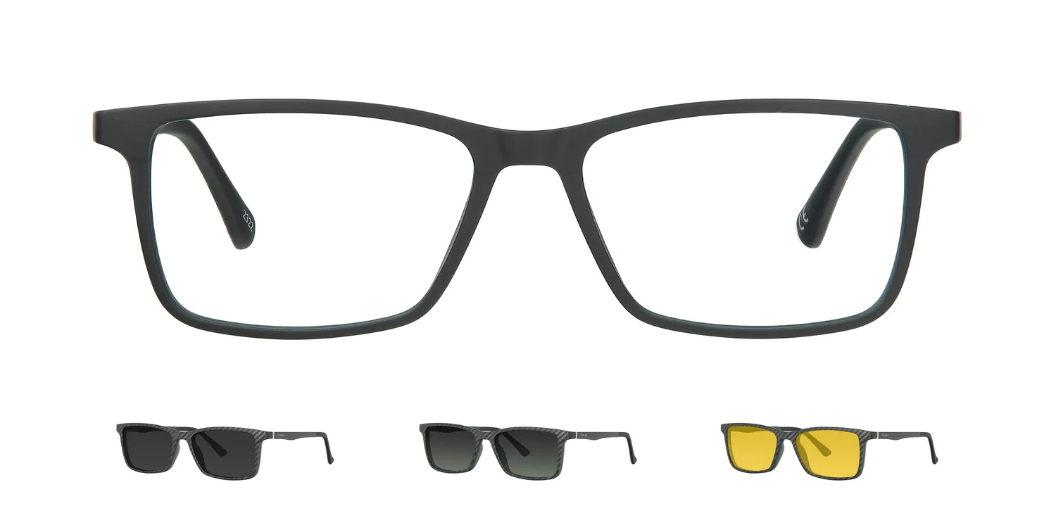 Optical frame with clip-on...