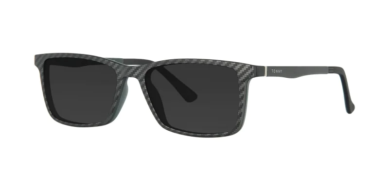 Optical frame with clip-on TONNY 48368C3-CL3