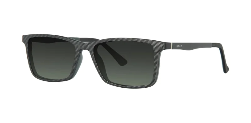 Optical frame with clip-on TONNY 48368C3-CL3