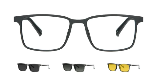 Optical frame with clip-on TONNY 48369C1-CL3