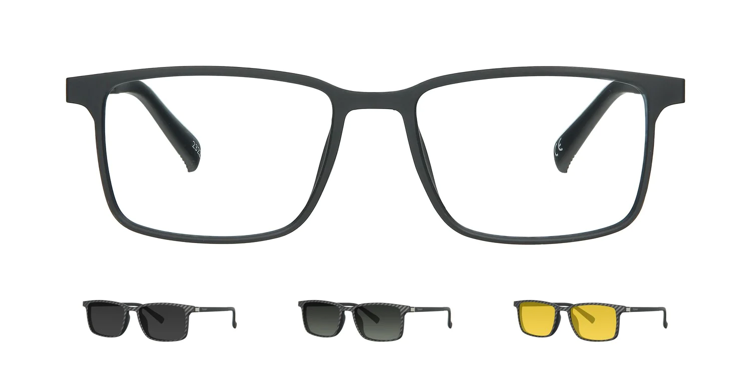 Optical frame with clip-on...