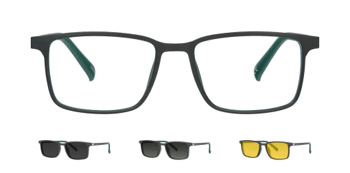 Optical frame with clip-on TONNY 48369C2-CL3