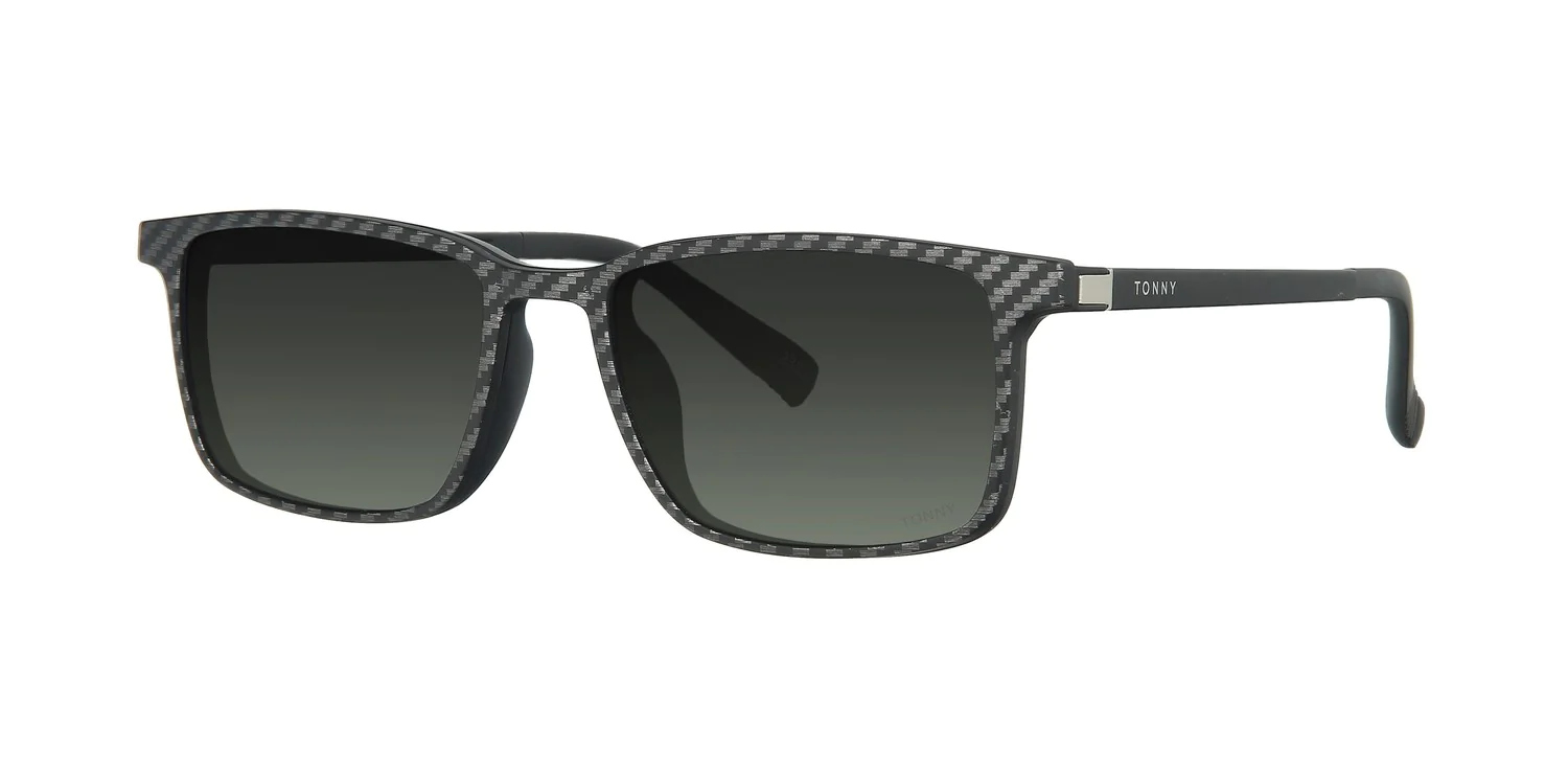 Optical frame with clip-on TONNY 48369C1-CL3