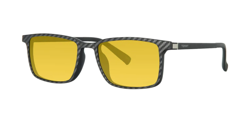 Optical frame with clip-on TONNY 48369C1-CL3