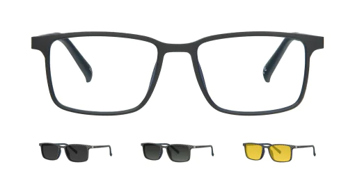 Optical frame with clip-on TONNY 48369C3-CL3