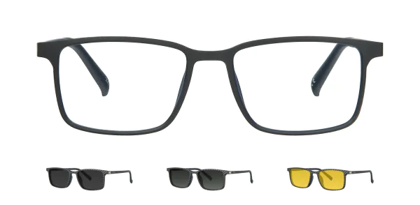 Optical frame with clip-on TONNY 48369C3-CL3