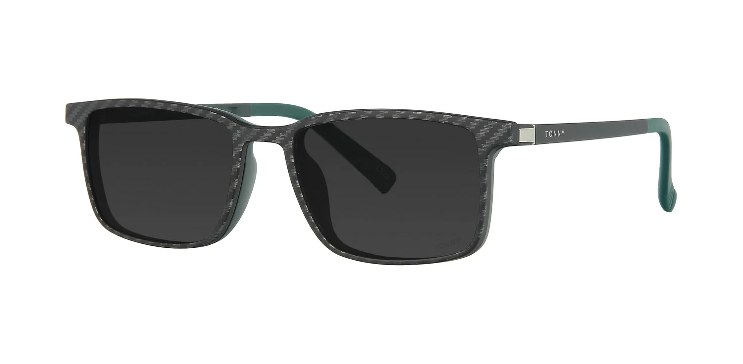 Optical frame with clip-on TONNY 48369C2-CL3