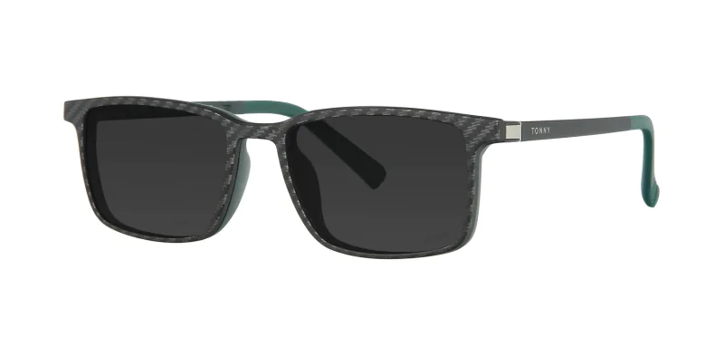 Optical frame with clip-on TONNY 48369C2-CL3