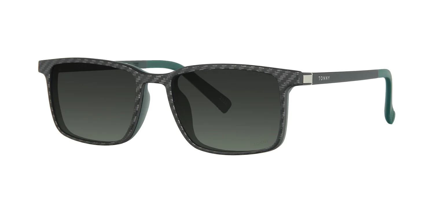 Optical frame with clip-on TONNY 48369C2-CL3