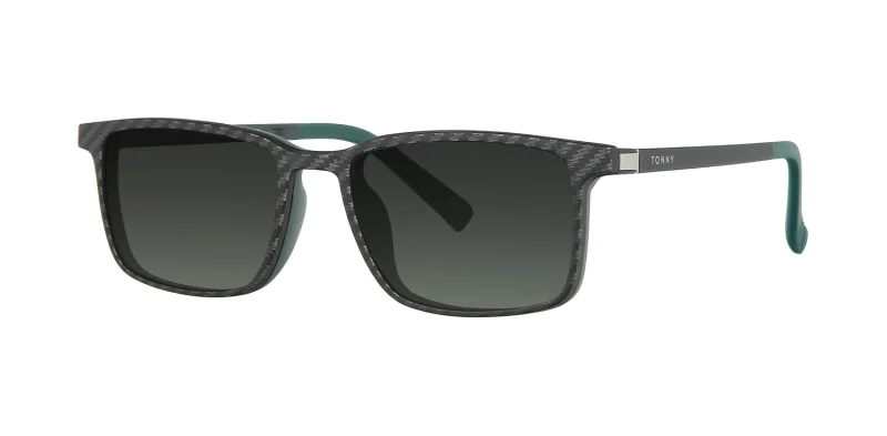 Optical frame with clip-on TONNY 48369C2-CL3