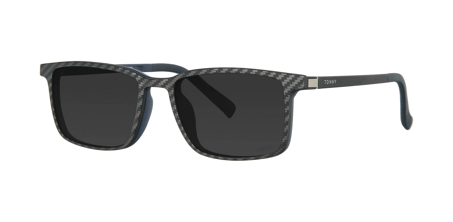 Optical frame with clip-on TONNY 48369C3-CL3