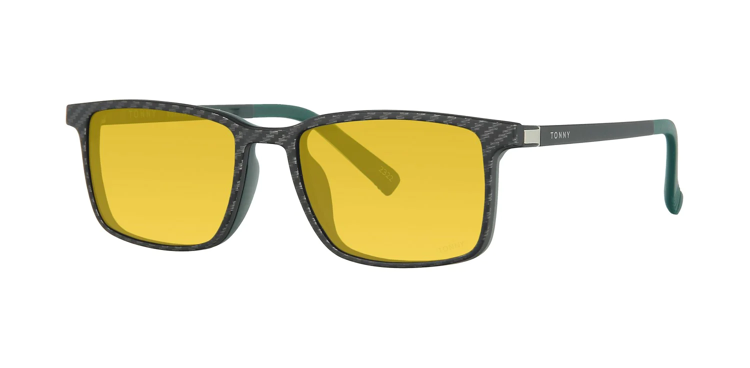 Optical frame with clip-on TONNY 48369C2-CL3