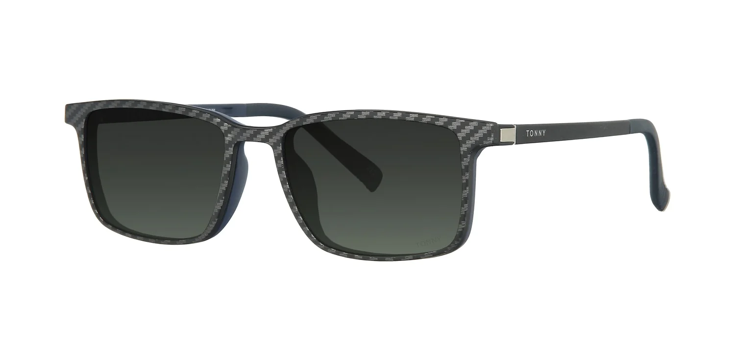 Optical frame with clip-on TONNY 48369C3-CL3