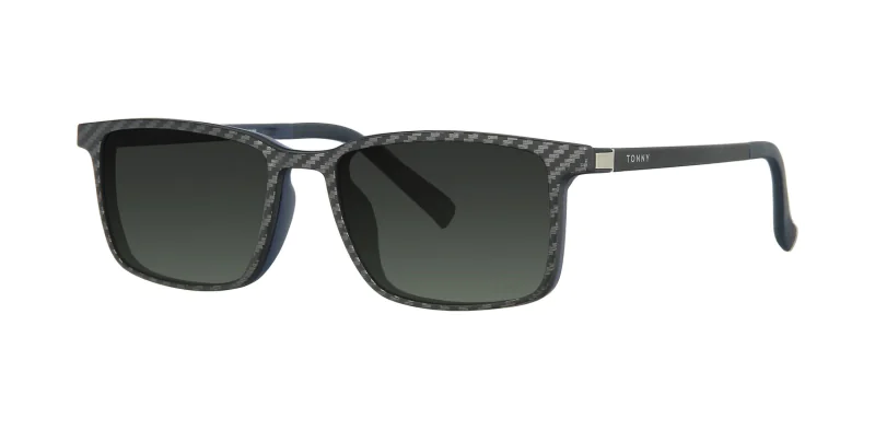 Optical frame with clip-on TONNY 48369C3-CL3