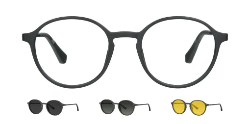 Optical frame with clip-on TONNY 48371C1-CL3