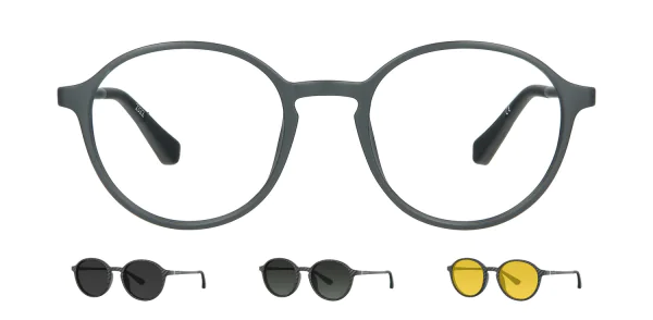 Optical frame with clip-on TONNY 48371C3-CL3