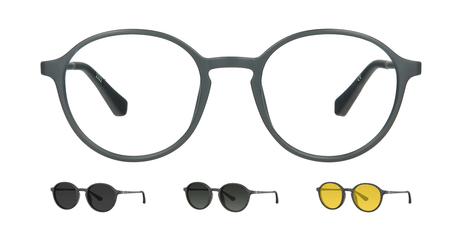 Optical frame with clip-on...