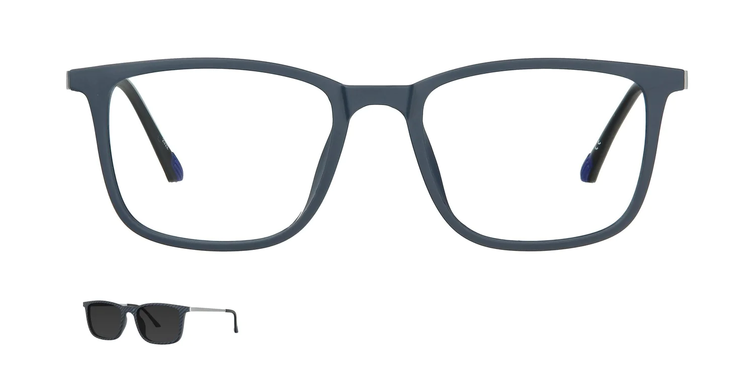 Optical frame with clip-on...