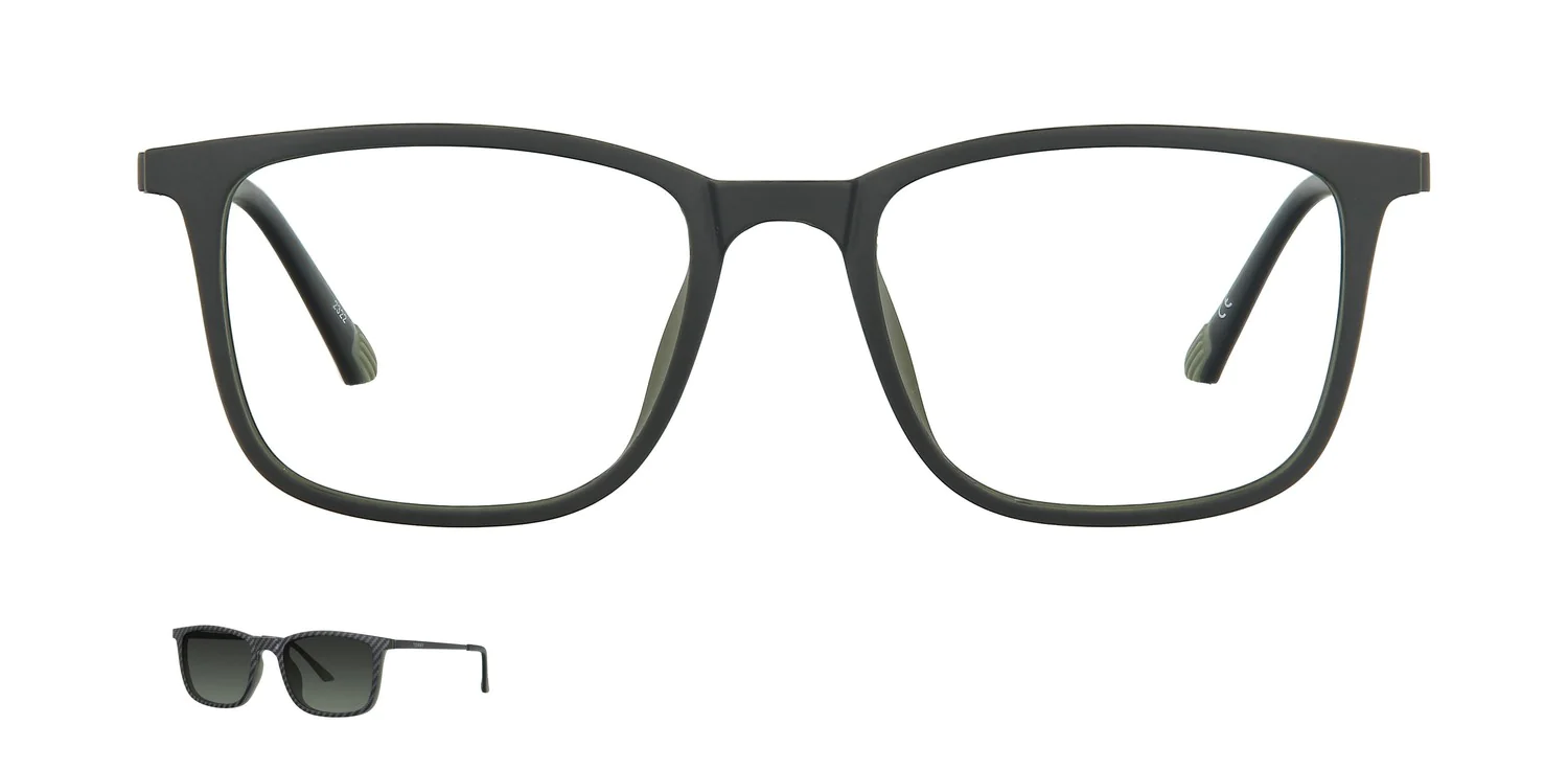 Optical frame with clip-on...